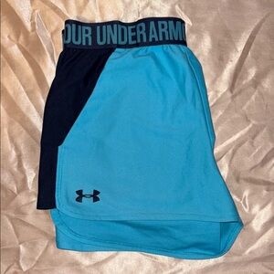 Under Armour Blue and Black Athletic Shorts